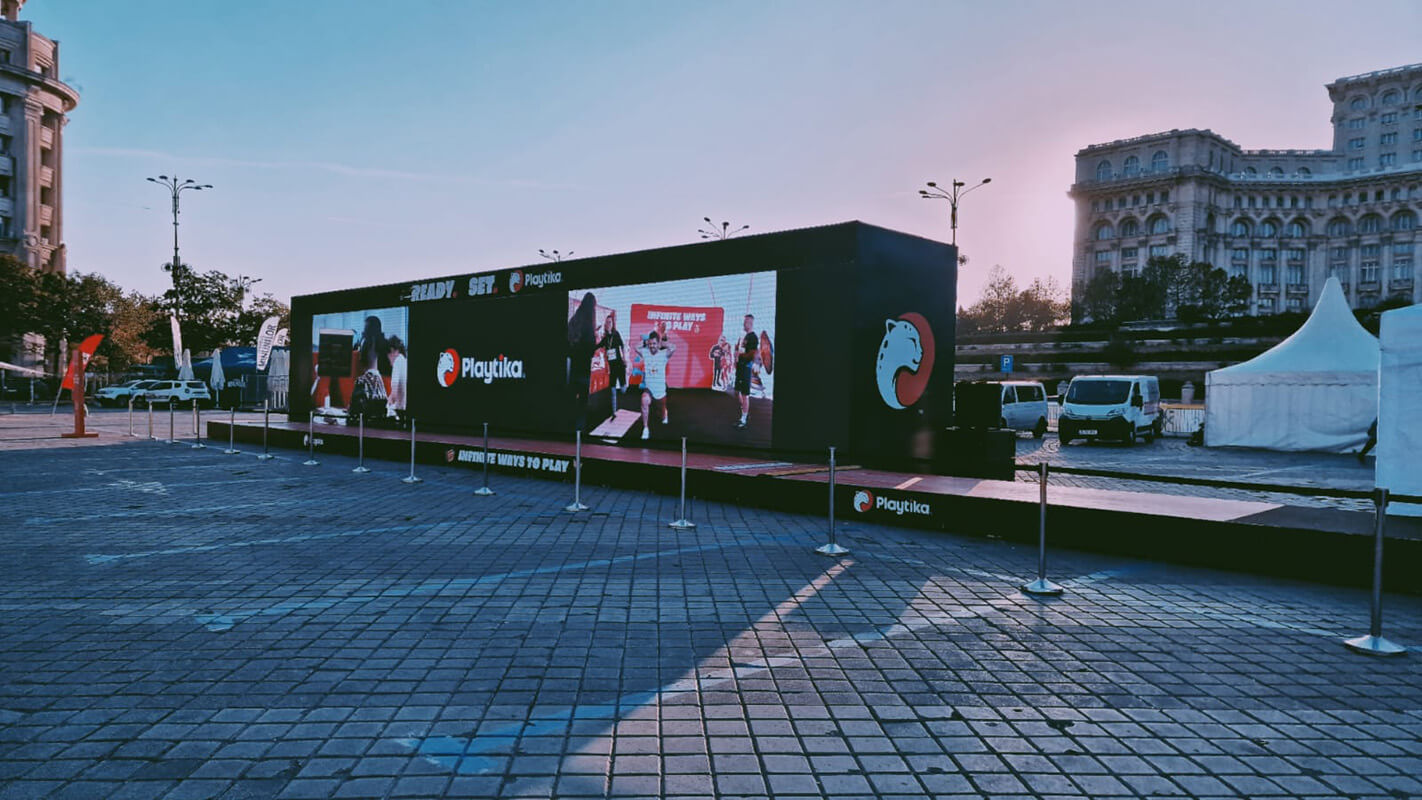 Playtika area at Bucharest Marathon
