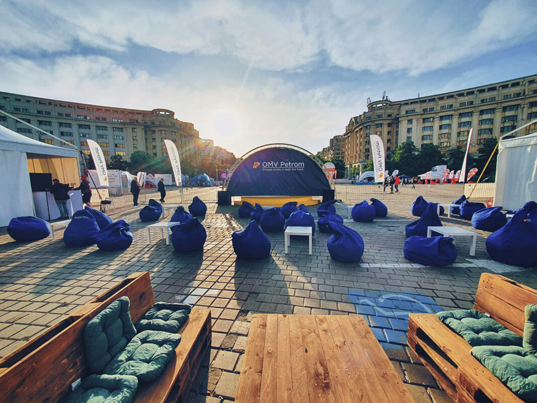 OMV Petrom area at Bucharest Half Marathon
